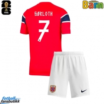 Norge Alexander Sorloth #7 Hjemmedraktsett Barn VM 2026 Kortermet (+ Korte bukser)